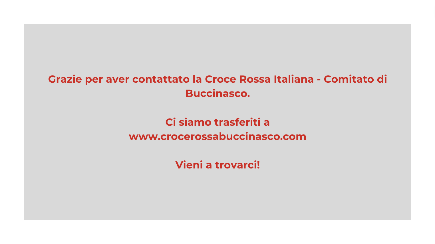 CRI Buccinasco ha un nuovo sito web!